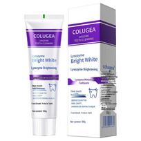 Lysozyme Whitening Toothpaste: Yellowing & Stain Removal, Fresh Breath, Purple Light Formula