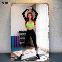 ADVANCE ATHLETIC xin Metal Sign Gym Equipment Wall Decor Garage Man Cave Gift 20x30cm（7.8x11.8inch）