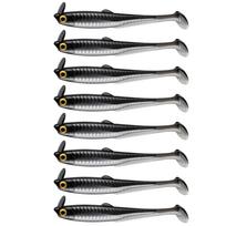 8 Pack Soft Plastic Tail Fishing Multicolor Swimbait for Trout One Size juoda