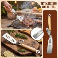 Stainless Slotted Turner - Multipurpose Kitchen Spatula for Steak, BBQ, Fish and Oil Draining one size sidabras