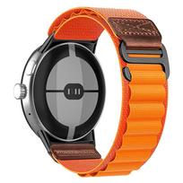 Alpine Loop For Google Pixel 3 45mm Watch band smartwatch wris Replacement belt nylon bracelet correa for Pixel watch 1/2/3 41mm strap accessories For Pixel 1-2-3 41mm oranžinė