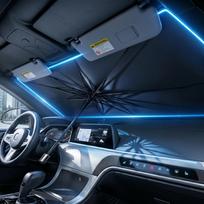 Nešiojama automobilio saulės apsauga, priekinio stiklo saulės apsauga, sulankstoma priekinio stiklo saulės apsauga, automobilio išorės aksesuarai, kasdienis automobilio priekinio stiklo vėsinimo skėtis juoda