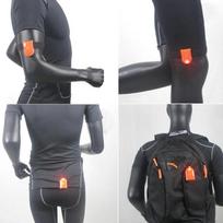 1 vnt LED saugos šviesą atspindintis magnetinis segtukas ant strobe Run Walking Bike dviračio lempos
