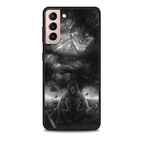 Attack On Titan Case for Samsung Galaxy S22 Ultra Phone Cover S21 S20 FE S10 S9 S8 Plus S10e S7 Edge Black Soft Silicone Cover Samsung S22 5G