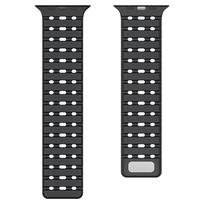 Magnetinis dirželis skirtas Apple Watch Ultra 2 49mm 44mm 45mm 38mm 42mm 41mm diržas Silikoninė apyrankė iWatch Series 8 7 6 5 9 Se 40 mm apyrankė 42mm 44mm 45mm juoda
