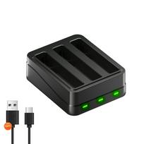 2600mAh Didelės Talpos Baterija Insta360 X4 Kamerai+3 lizdų LED greitasis įkroviklis Insta360 ONE X4 Veiksmo Kameros Priedai 1charger