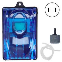 Powerful Fish Tank Air Pump Quiet Operation Double Outlets with Bubble Stone Aquarium Supplies
