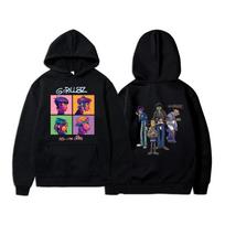 Vyriški Mados Džemperiai Vaikams Hip Hop Džemperis Unisex Paltai Moteriški Sportiniai Kostiumai Unisex Džemperiai Drabužiai Moteriški Sportiniai Kostiumai Rok Grupės Gorillaz Džemperis M