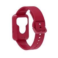 Fashion Watch Strap For Samsung Galaxy Watch Fit 3 Wristband Silicone WatchBand Bracelet Band for Galaxy Fit3 SM-R390 Strap&Case Galaxy Watch Fit 3 raudona