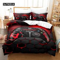 Duvet Cover Gamepad Bedding Set Kids Boys Teens Gifts Bedroom Decoration Video Game Duvet Cover For Youth New Game Controller EU single(135x200cm)