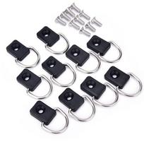 10 Pieces Stainless Steel Kayak Tie Downs Cargo Awning Lashing Rings Floor Board Rope Bolts Boat Parts Maintenance Kit