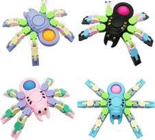 Transformuojamas grandininis voras Fidget Spinners Juokingi streso mažinimo žaislai ADHD, autizmui, sensoriniai pirštų galiukų žaislai Suaugusiųjų ir vaikų dovanos