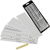 Transparent Piano Stickers for 54, 61, 88 Keys - Solfège Notes, Jianpu & Pitch Indicators juoda