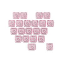 Lovely Kitten Design Keycaps Backlight Blank Heart Pattern Customizable For Mechanical Keyboards Keycap 21pcs white