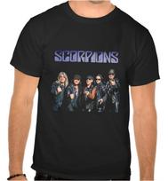 26 Scorpions Rock Music Logo Black T-Shirt -1016- Unisex T-Shirt L