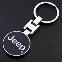Jeep automobilio emblemos raktų pakabukas H sagtis Dvipusis raktų žiedas Jeep Grand Cherokee Wrangler JK Gladiator Compass Renegade Pa juoda