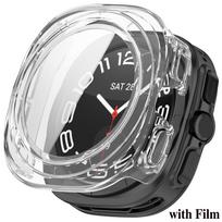 PC Case+Glass For Samsung Galaxy Watch Ultra 2025 Protective Screen Tempered Glass Film For Galaxy Watch 7Ultra 47mmBumper Cover Watch 7 Ulrta