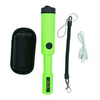 TC-116 Portable Metal Detector Pinpointer Rechargeable Lithium Battery Hand-held Treasure Hunter Positioning Rod IP68 Waterproof žalia
