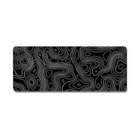 Topographic Contour Extended Big Mouse Pad Computer Keyboard Mouse Mat Mousepad With 3mm Non- Base