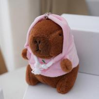 Cute Cartoon Capybara Pendant Plush Toy Doll Bag Hanging Ornaments Cute Kapila Keychain Doll Car Pendant Desktop Doll Ornaments 12cm
