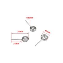 10PCS AAA/AA Batteries Battery NIckel Wire Spring Nickel Wire DIY Accessories Battery Contact Spring Negative Coils gray