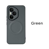 For Honor 400 Pro Magic7 X60 Case Luxury for Kevlar Textured Soft Edge Armor Cover For Magsafe Magnetic Shockproof Bumper Funda Honor X60 Pro tamsiai žalia spalva