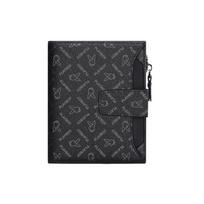 PLAYBOY Wallet, Coin Purse, Driver's License Holder, Multifunctional Leather Card Holder, Black juoda