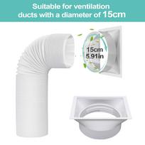 Portable AC Hose Connector 5.9 Inch Air Conditioner Exhaust Hose Connector Window Adapter With Clockwise And Threads China Mainland