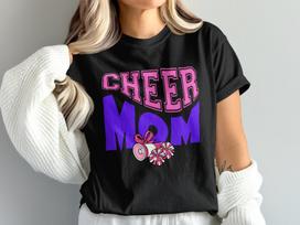 Cheer Mom T-Shirt, Game Day Cheerleading top, Sports Mom Tee 2XL