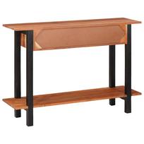 Console Table with Drawers Brown and Black 110 x 30 x 75 cm