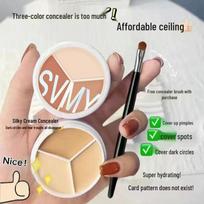 Tri-Color Concealer for Sculpting: Covers Tattoos, Spots, Acne Scars, for Perfect Nose Contour