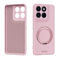 For Motorola Moto Edge 60s 60Pro 60 Fusion Phone Case Liquid Silicone Magnetic Bracket Protect Back Cover for Edge 70 X70 Air Motorola Edge 60 Pro rožinė