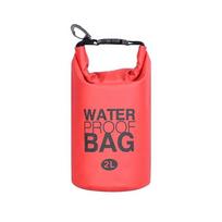 500D PVC Tarpaulin 2L Activity Roll Top Ocean 500D PVC Pack for Surfing Outdoor Waterproof Dry Bag raudona