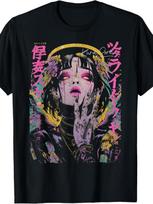 Japanese Streetwear Cyberpunk Angel Y2K Techwear Manga Anime T-Shirt.Jpg Same St M