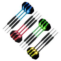 Darts Metal Tip Set 6 Aluminum Shaft Metal Dart Set Professional Darts Steel Tip Sets
