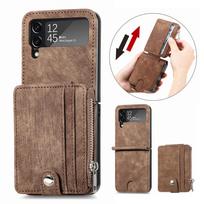 case for Samsung Z Flip 7 6 5 4 3 Disassembled zippered card holder integrated business shockproof protective case tough plain Galaxy Z Flip7 ruda