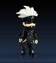 Anime Q-version Jujutsu Kaisen Gojo Satoru Itadori Yuji PVC Action Figure Toys Kids Gifts Collectible Model 13cm sidabras