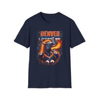 Men's and Women's T-shirts Denver Broncos Horror Mash Up T-Shirt - Spooky NFL Fan Gear XL