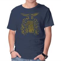 Unisex Crew Neck T-Shirt Into The Unknown Graphic Short Sleeve Casual Tee S