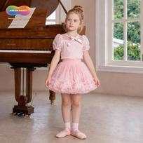 Girls' Summer A-line Princess Tutu Skirt - Mesh & Puffy Design for Toddlers and Children 110 cm