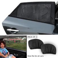Pare-soleil arrière voiture - AutoSpore - Universal Fit - Tissu en maille - Protection solaire - Noir juoda