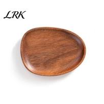 Easy Clean Serving Tray Wooden Fruit Plate, Smooth Surface Tray, to Decorative Glossy Finish Snack for Home Kitchen Party Outdoor Use Maintenance A