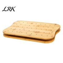 Kepsninės iešmelių laikiklis vakarėliams Medinė lentelė, stačiakampis padėklas 45 skylių, BBQ, vaisių ir daržovių lėkštė, pjaustymo lenta, vakarėlio balnas rudos spalvos mediena sena mediena
