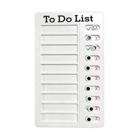 Reusable Chore Chart Sliding Schedule Board Dry Erase Checklist for Task Planning, Home School Office Classroom, Kids Adults