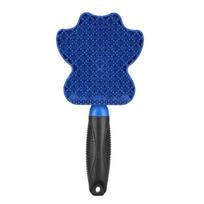 Elastic Teeth Silicone Bath Massager Hand Held Grip Dog Grooming Comb  Indoor Fur Clearing Pet Brush