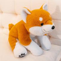 30-65cm INS New Kawaii Shiba Inu Dog Plush Toy Cartoon Stuffed Animal Soft Cuddly Baby Plushie Doll Lie Prone Toy for Girls Gift 30cm