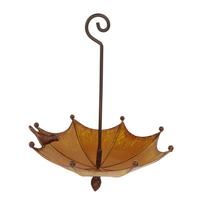Decorative Bird Feeder Iron Umbrella Shaped Exquisite Hanging Bird Feeder for Home Yard Garden Decorations