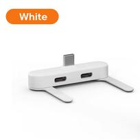 2-in-1 USB C Headphone Adapter with Phone Stand Type C OTG Splitter for Fast Charging & Audio for Phone balta