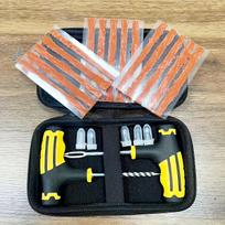 Motorcycle Tire Repair Kit with Tire Repair Glue and Rubber Strips for Cruiser/Dirt Bike Punctures On - Road Emergency Fix