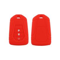 Silica Gel Car Key Case for ISUZU Dmax D-max Mux 2026 2026 2026 2026 D-max MU-X 3.0 Mux 3 Buttons Key Cover Shell Protector raudona